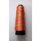 ORANGE & WHITE - 175+ Yards Viscose Rayon Art Silk Thread Yarn - Shaded Embroidery Crochet Knitting Lace Trim Jewelry